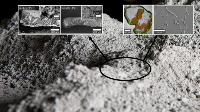 Dönüştürülemeyen plastikler betonun yapısında yer buldu