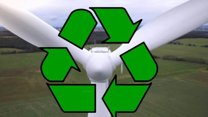 Atıksız geri dönüştürülebilen rüzgar türbini kanatları