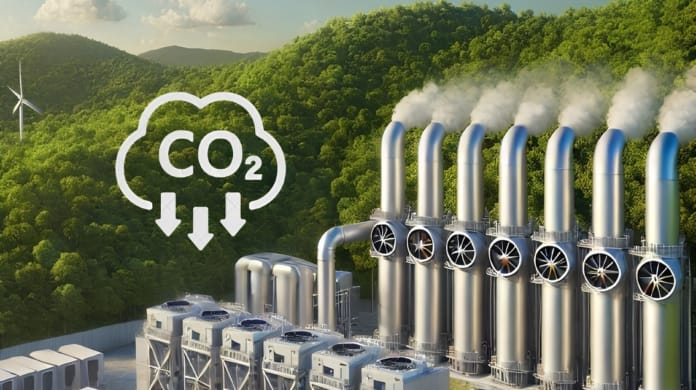 Atmosferdeki karbonu düşük enerji ile yakalama