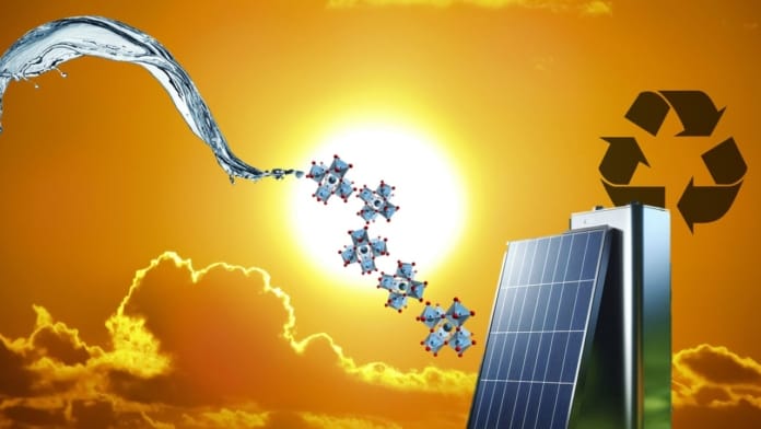 Suda eriyen geri dönüştürülebilir güneş pilleri