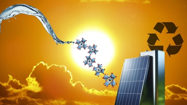 Suda eriyen geri dönüştürülebilir güneş pilleri